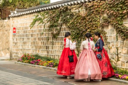 Bande de copines en hanbok